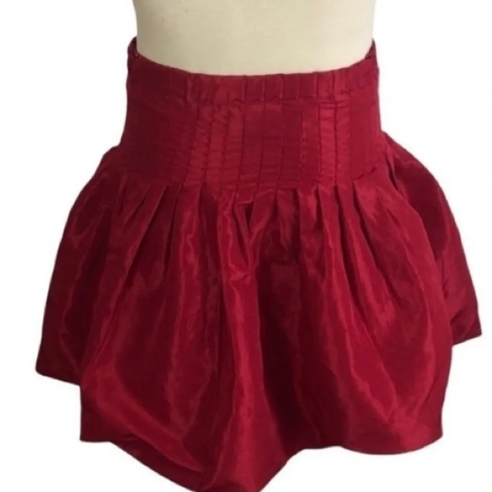 3/$35 TCP shiny red puffer skirt